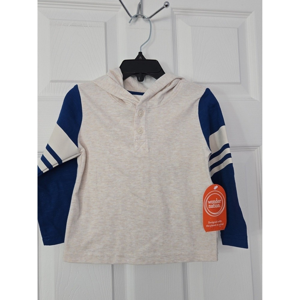 Wonder Nation Toddler Boys New hoodie Top Size 2T